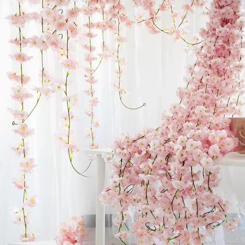 Wedding Arch Flower - 180 cm Yapay Çiçekler Kiraz Çiçeği