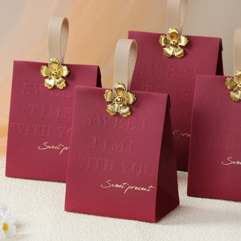 Wedding Supply Wholesale - 20/50 adet Premium şarap kırmızısı hediye