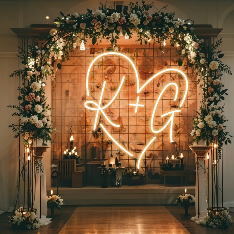Özel Harfleri Kalp LED Neon Bu - Wedding Party Supply incelemesi ve fiyatı