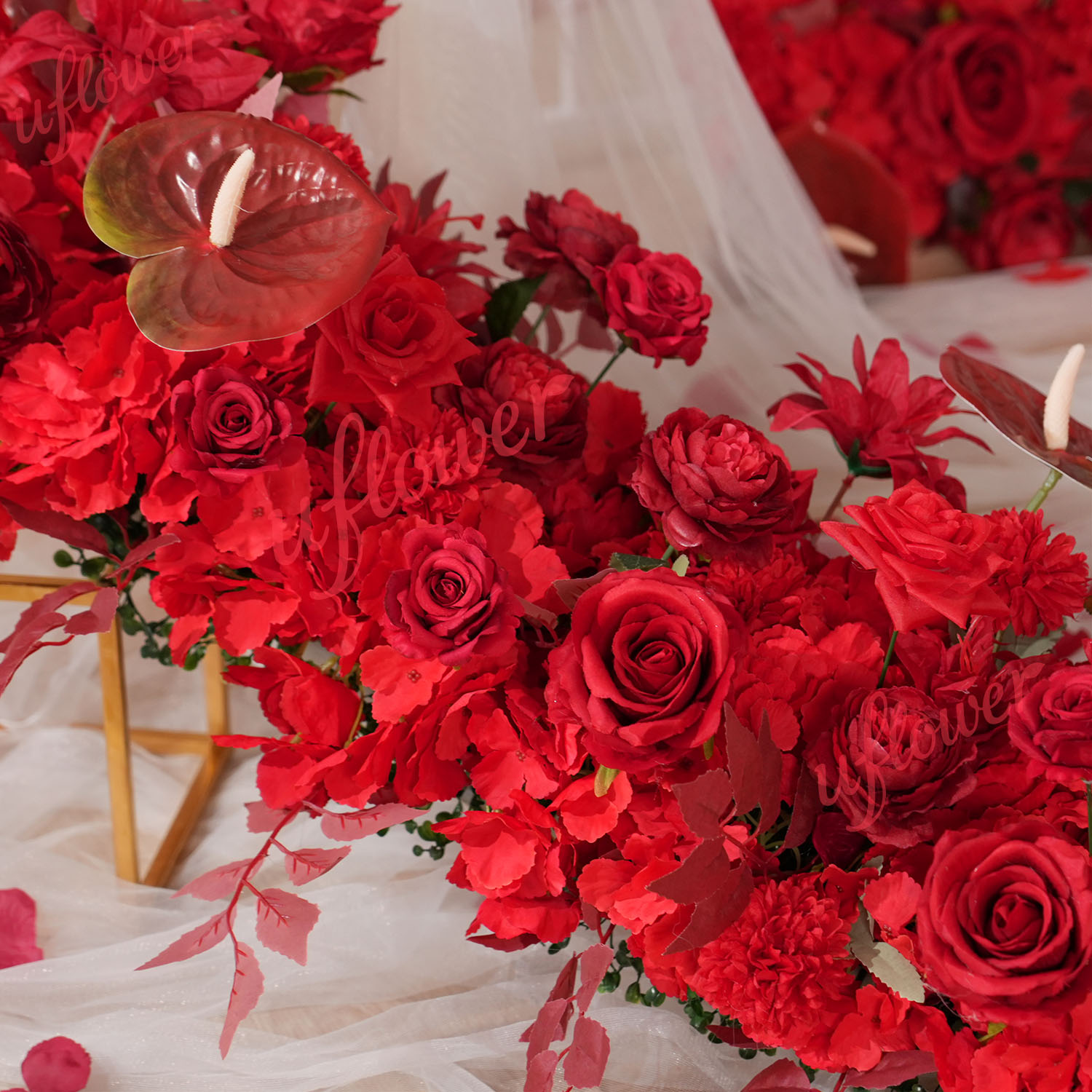 Uflower Kırmızı Çiçek Sıralı D - Wedding Arch Flower incelemesi ve fiyatı