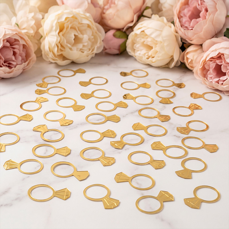 50 adet/torba Altın Pırlanta Y - Papercraft Supply Confetti incelemesi ve fiyatı