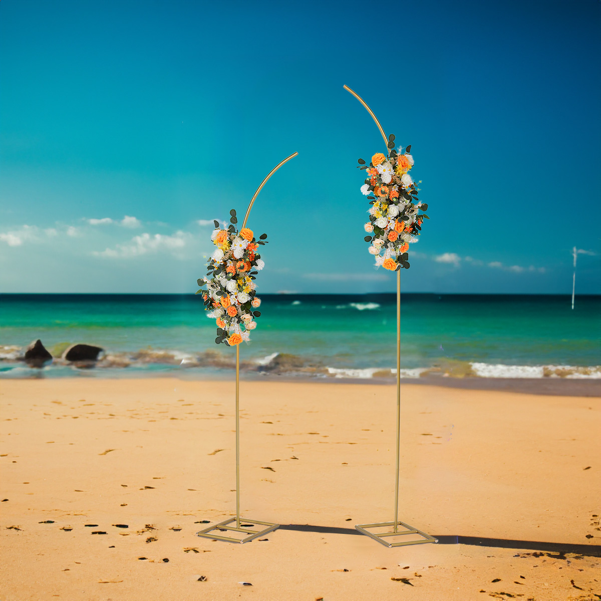 2 Adet Metal Kavisli Üstlü Ark - Wedding Balloon Arch incelemesi ve fiyatı