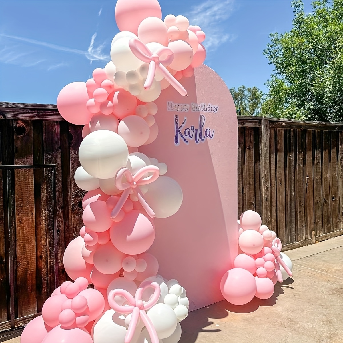 141 Parça Pembe Kurdele Balon  - Wedding Balloon Arch incelemesi ve fiyatı