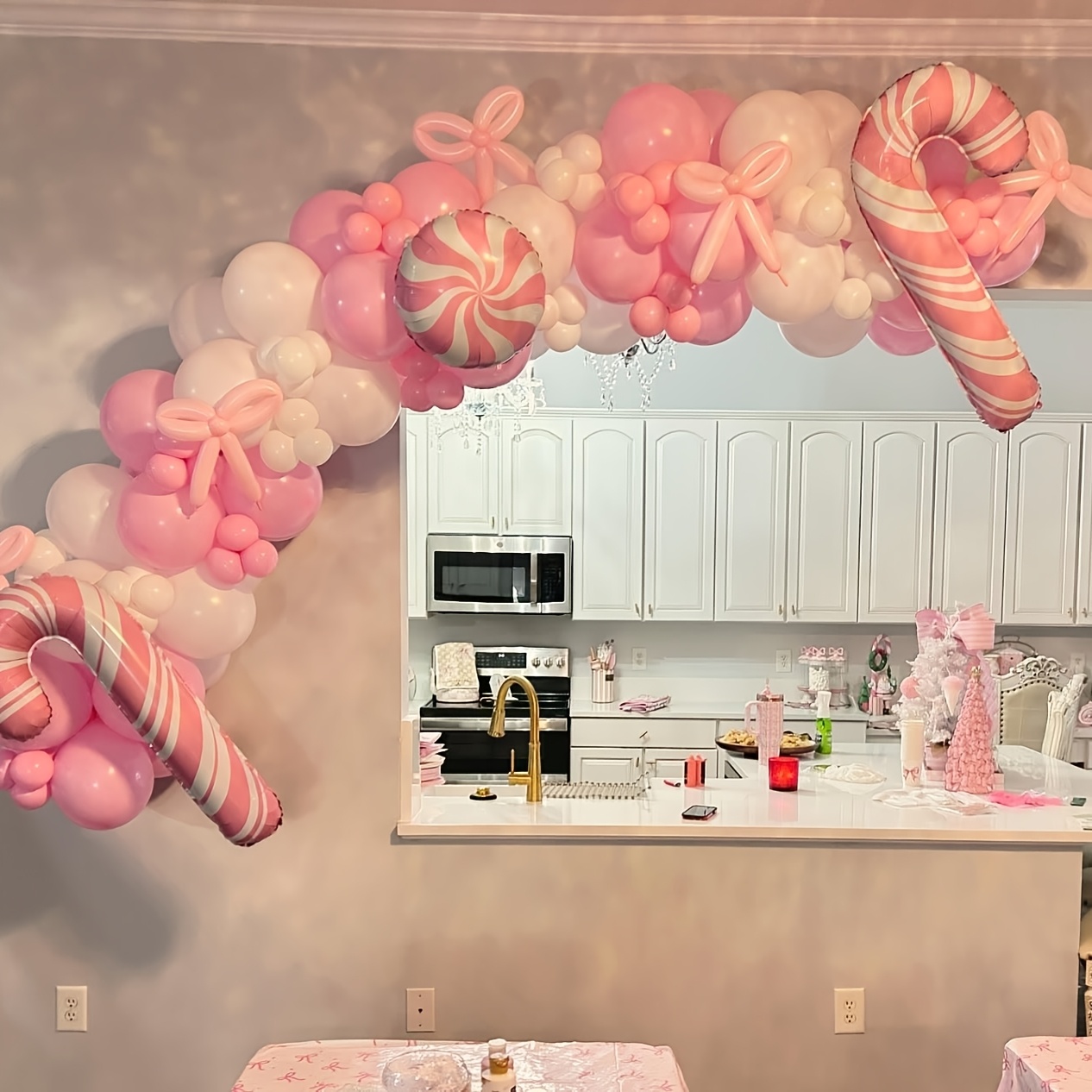 141 Parça Pembe Kurdele Balon  - Wedding Balloon Arch incelemesi ve fiyatı